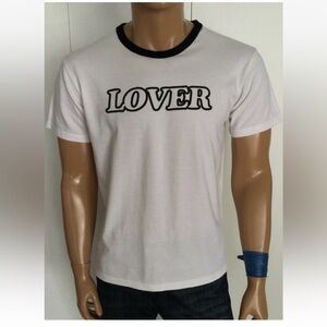 Bianca Chandon Black Logo “Lover “ T-Shirt Size L